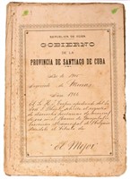 1905 Document Relating to a Cuban Mine