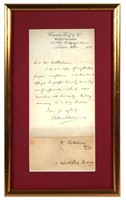 SIR ARTHUR SULLIVAN 1873 ALS Signed Letter