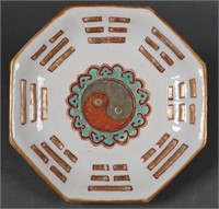 Antique Chinese Porcelain Dish, Octagonal