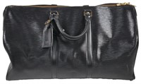 Louis Vuitton Keepall 55 Black Epi Leather Bag