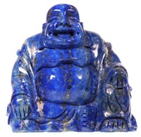Lapis Lazuli Carved Stone Buddha