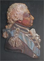 Early English Wax Portrait, Admiral Jervis
