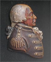 Early English Wax Portrait, Admiral Howe