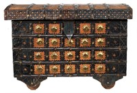 Old Spanish Colonial Style Wooden Chest