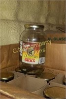 Half gallon glass jars