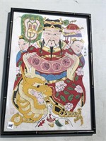 Antique Chinese emperor painting signed by the