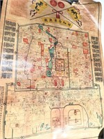 Very collectible map of old Beijing Hutong in