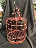 Wooden finch bird cage 14 inches high 19 inches