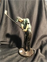 Solid bronze golfer