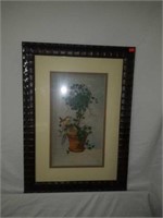 Framed Handmade 3D Bird & Nest Paper Sculpture