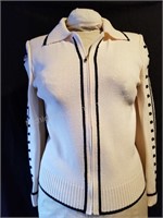 St. John Collection Zip Up Cardigan. Size 4