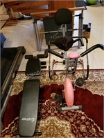 Sunny Exercise Bike, Fluidity and Sit Up Bench