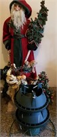 Primitive Santa Decoration and Xmas Tree Stands