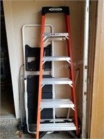Werner 6' Fiberglass Ladder & Cosco Step Ladder