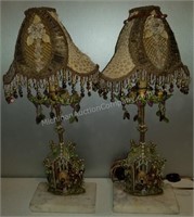 Pair of  20" Kathleen Caid Table Lamps