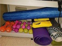 Exercise Weights, Swimming Flippers & Workout Mats