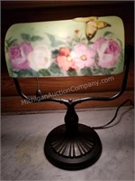 Butterfly Art Glass Table Lamp