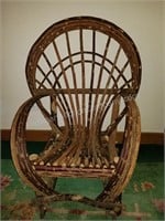 Handmade Willow Twig Rocking Chair