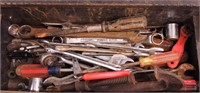 Metal Tool Box w/ Various Tools