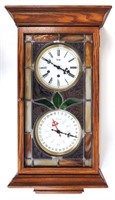 Trend Clock w/ Stained Glass & Key