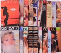 Penthouse 1980's Lot - 33 Magazines