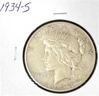 1934s Peace Silver Dollar
