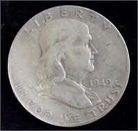 1949s Franklin Silver Half Dollar