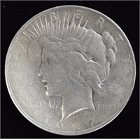 1927d Peace Silver Dollar