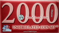 2000d US Quarters & 5 coins, Uncirc set
