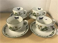 Royal Worcester ‘Herbs’ 4 cups / saucers