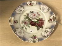 Early Floral Hand Painted Sweets Tray