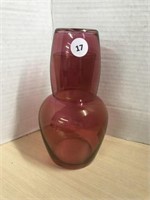 Cranberry Tumble-up water carafe