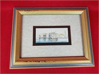 Framed and Signed Croatian Watercolor