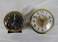 2 Vintage Clocks Salute & Westclox Baby Ben