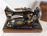 Antique Portable Singer Sewing Machine Ornate