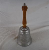 Vintage Cast Aluminum The Freedom Bell Wood Handle