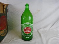 6 Vintage Mountain Valley Glass Bottles W/ Box