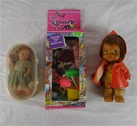 Vintage Toy Lot Dolls Treasure Trolls Composite