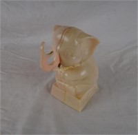 Vintage Plastic Elephant Coin Bank Animated