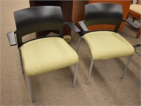 STEELCASE UPHOLSTERED GUEST CHAIR STACKING