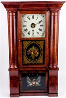Antique 1850-1855 Birge, Peck & Co. 8 Day Clock