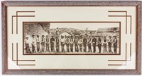 Arizona Rangers Black & White Print Framed