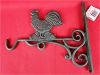 New Cast Iron Rooster Outdoor Hanger