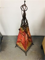metal lamp - pyramid shape