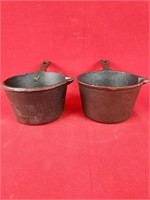 Two New Cast Iron Sauce Pans