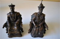 2 Vintage Asian Bronze Sculptures