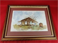 Vintage Framed and Signed Watercolor