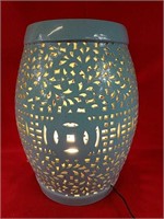 Blue Moroccan Style Ceramic Garden Stool Lamp