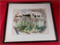Framed, Signed and Numbered Watercolor