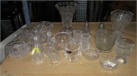 18 piece glass set mostly crystal